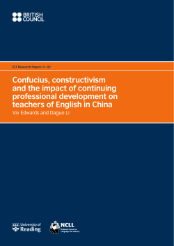 Confucius, constructivism and the impact of continuing professional