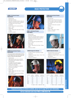 To View Our Head Protection Range