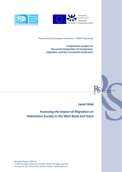 CARIM Research Reports 2007/02Assessing the Impact of Migration
