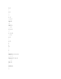 2 3 5 2 / 3 2 3 2. / 3 0.666667 Sqrt[3] 3 Sqrt[3.] 1.73205 2^(1 / 3) 2