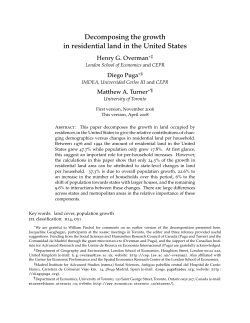 Decomposing the growth in residential land in the United States