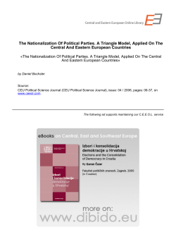 the nationalization of political parties