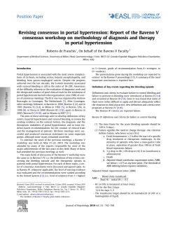 Revising consensus in portal hypertension