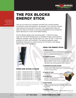 The FOX BLOCKS energy STiCK
