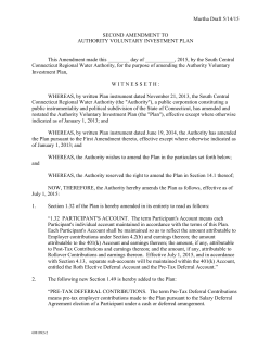 Murtha Draft 5/14/15 SECOND AMENDMENT TO AUTHORITY