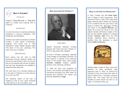 Thelema ("They-LEE-mah" or "They-LEH