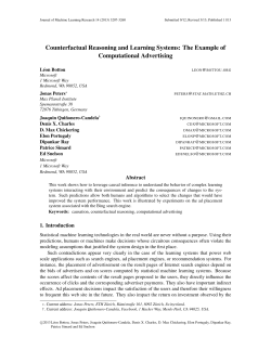 The Example of Computational Advertising