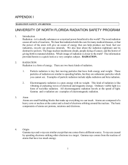 Appendix I - University of North Florida