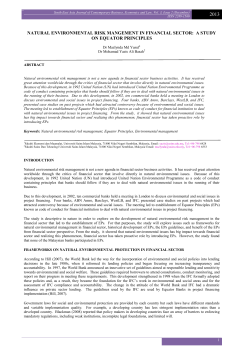 a study on equator principles