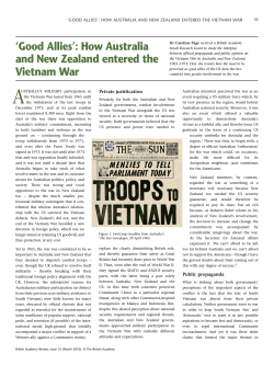 How Australia and New Zealand entered the Vietnam War