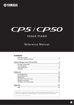 CP5/CP50 Reference Manual