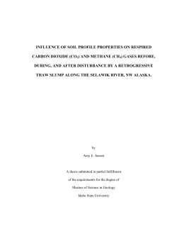INFLUENCE OF SOIL PROFILE PROPERTIES ON RESPIRED