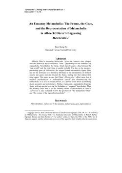 An Uncanny Melancholia