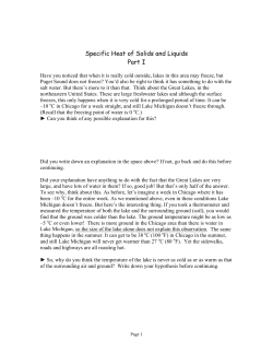 Specific Heat of Solids and Liquids Part I