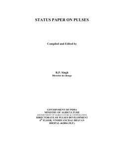 STATUS PAPER ON PULSES
