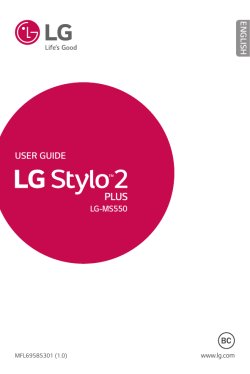the LG Stylo 2 Plus User Guide