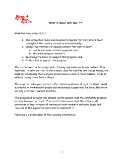 Cost and Responsibilities for Licensed Instructors