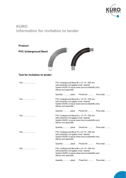 PVC Underground Bend