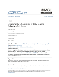Experimental Observation of Total-Internal