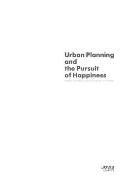 Urban Planning and the Pursuit of Happiness