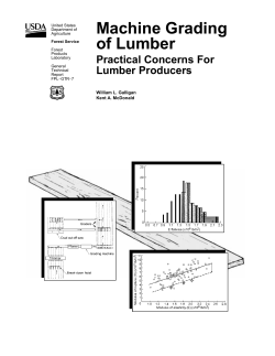 Machine Grading of Lumber--Practical Concerns For
