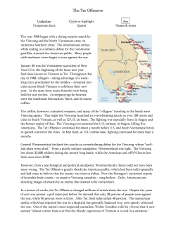The Tet Offensive - Thompson School District