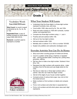 Numbers and Operations in Base Ten