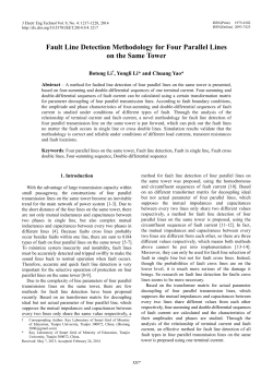 Fault Line Detection Methodology for Four Parallel Lines on