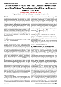 Discrimination of Faults and Their Location Identification on