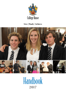 Handbook - College House