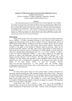 Analysis of White Dwarf Spectra from the Sloan Digital Sky Survey