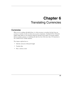 Chapter 6 - Translating Currencies