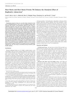 Heat Shock and Heat Shock Protein 70i
