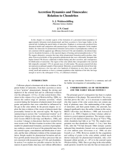 Accretion Dynamics and Timescales: Relation to Chondrites