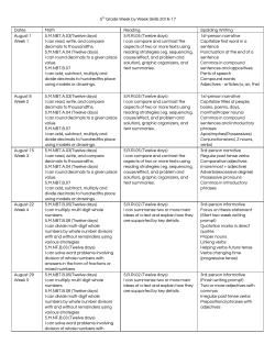 Reading/Writing/Math - Colorado River Schools