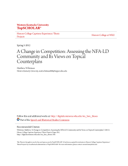 A Change in Competition: Assessing the NFA-LD