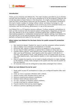 Juzt Reboot User`s Manual
