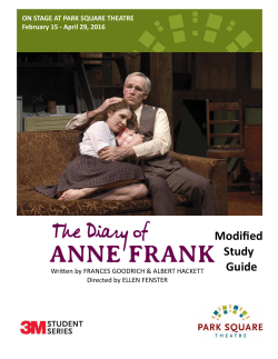 Modified Study Guide - Park Square Theatre