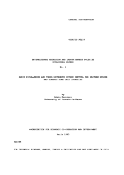 GENERAL DISTRIBUTION OCDE/GD(95)20