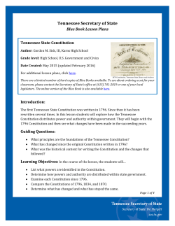 Tennessee State Constitution