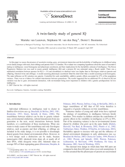 A twin-family study of general IQ