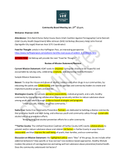 Community Board Meeting Jan. 27th 12 pm