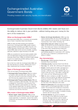 Exchange-traded AGB fact sheet