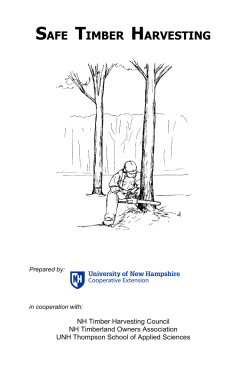 safe timber harvesting - UNH Cooperative Extension