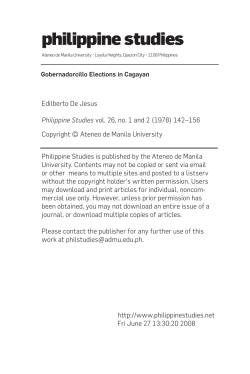 Print this article - Philippine Studies