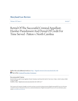 Retrial Of The Successful Criminal Appellant