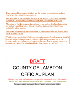 draft - The County of Lambton