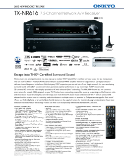 TX-NR616 7.2-Channel Network A/V Receiver