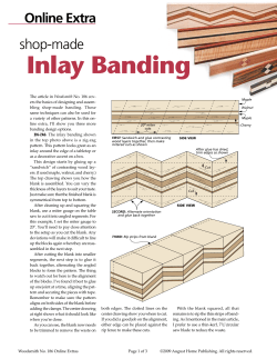 Shop-Made Inlay Banding - Wood Smith