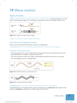 19 Wave motion